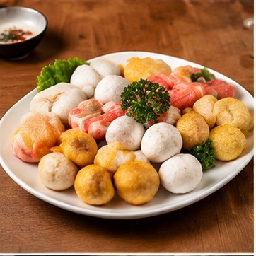小吃餐盘示意