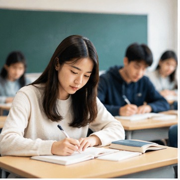 教室学习示意