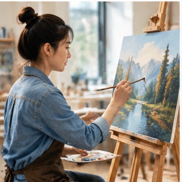 艺术学习示意