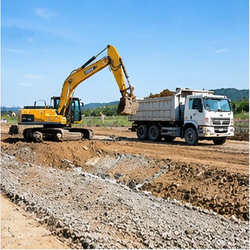 道路基础施工示意