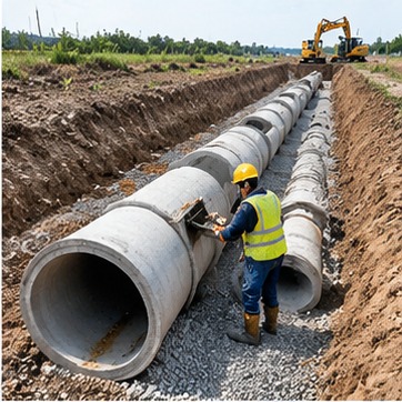 道路排水施工示意