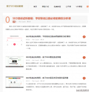SEO教程网站正式上线,定期更新一些比较好的S