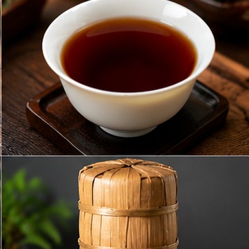 茯砖茶茶汤示意